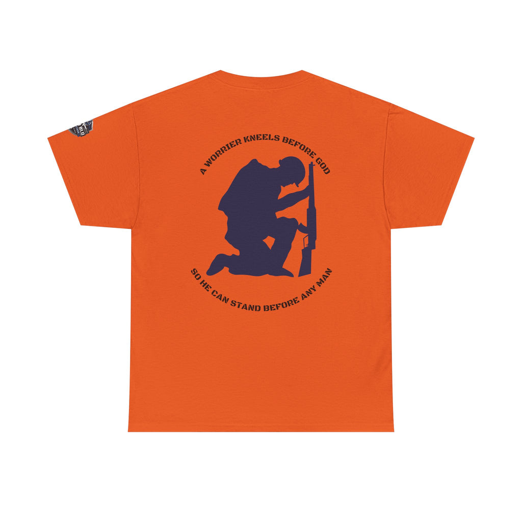 Kneel Before God T-Shirt — Faith-Based Military Tribute Tee