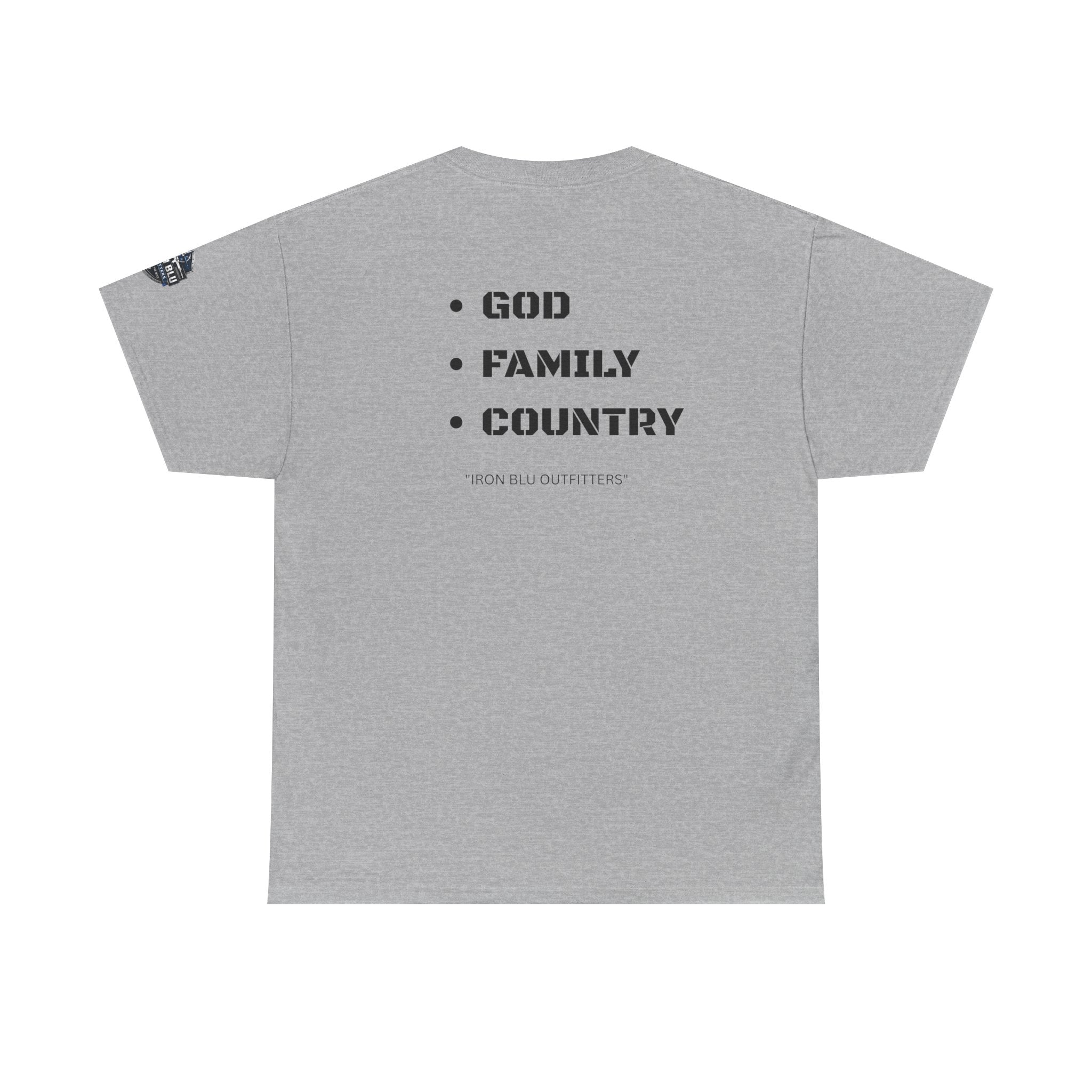 God Family Country Tee — Patriotic Faith-Based Cotton T-Shirt