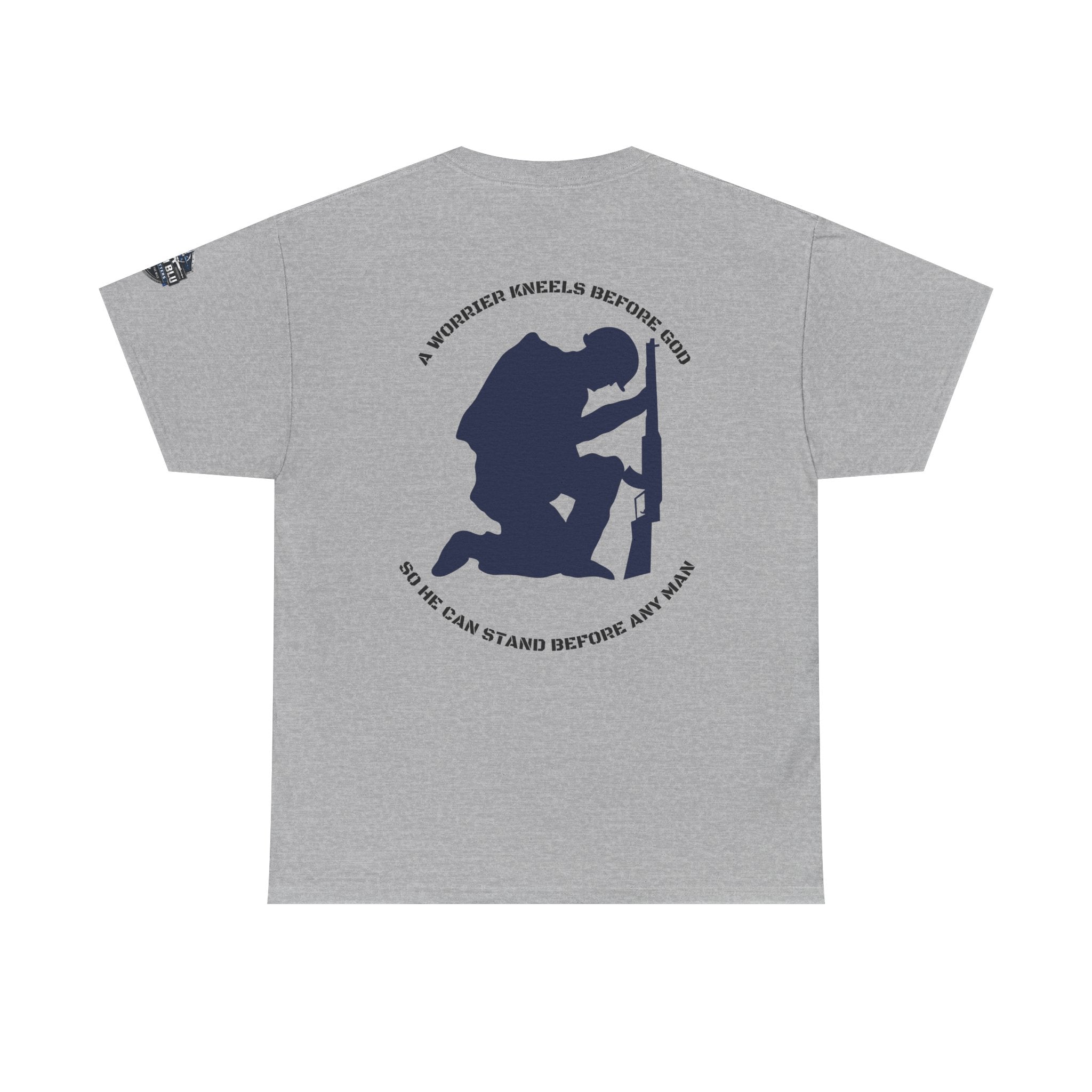 Kneel Before God T-Shirt — Faith-Based Military Tribute Tee
