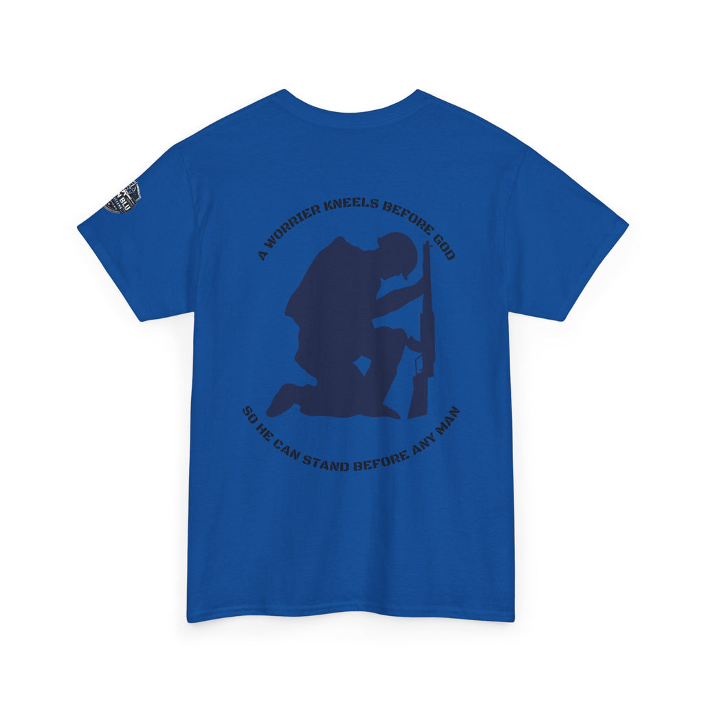 Kneel Before God T-Shirt — Faith-Based Military Tribute Tee