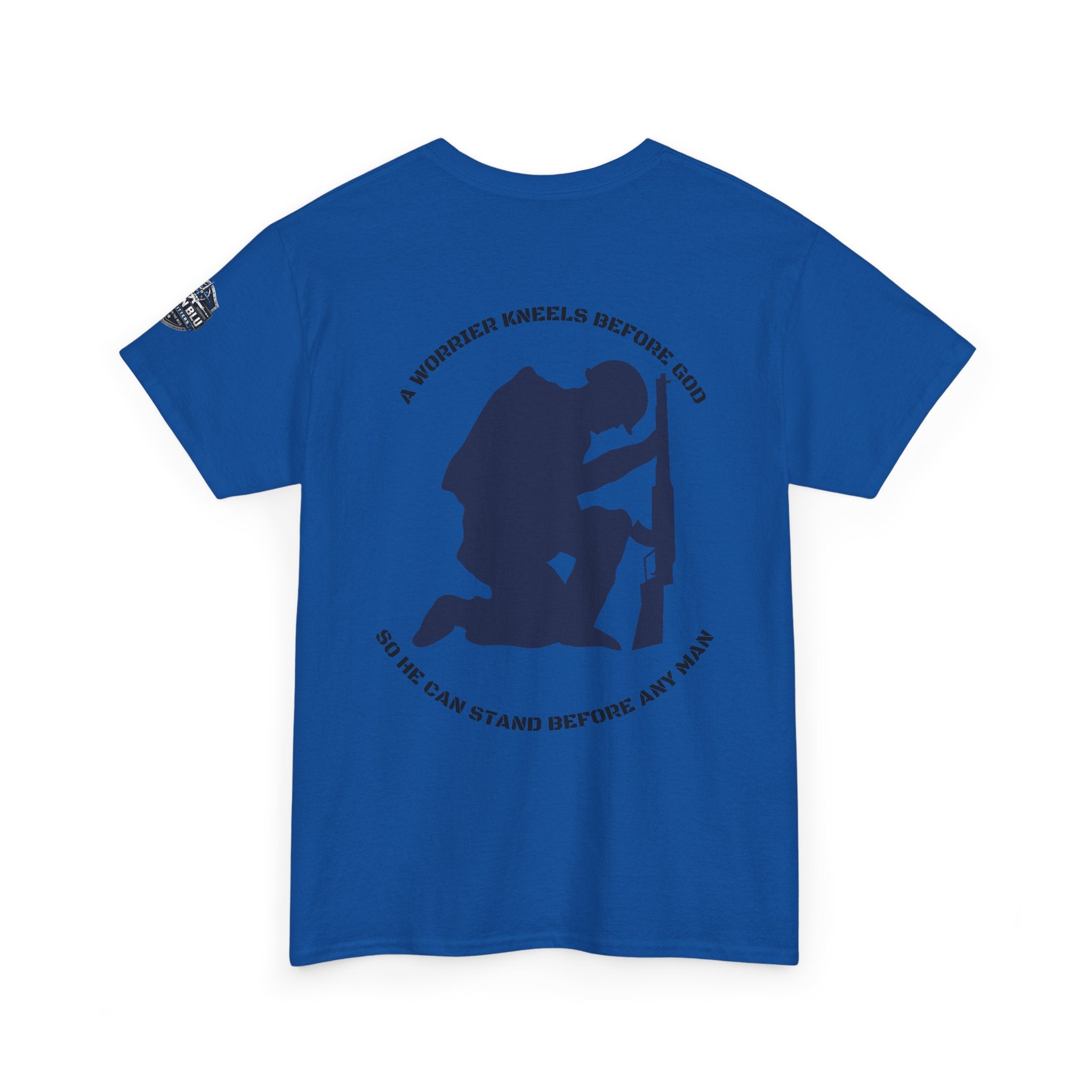 Kneel Before God T-Shirt — Faith-Based Military Tribute Tee