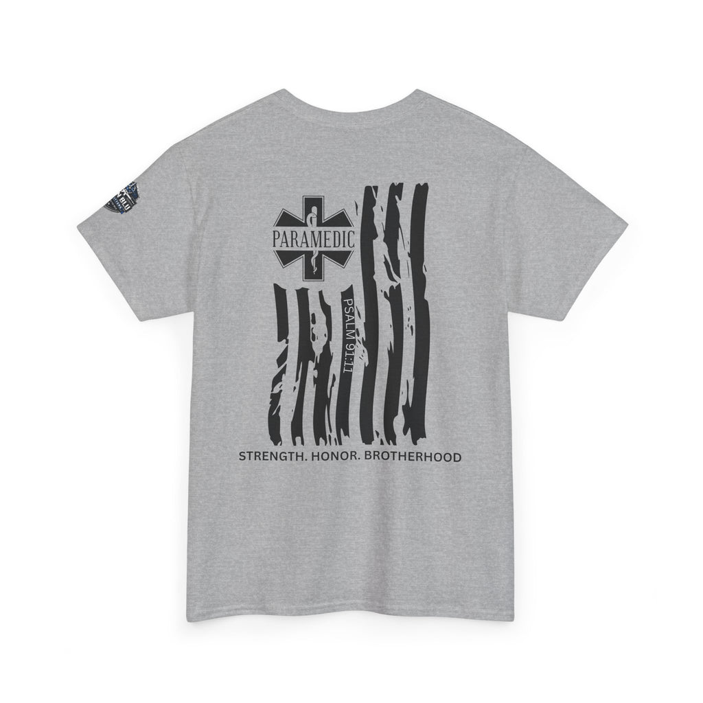 Paramedic Flag T-Shirt — Strength Honor Brotherhood Tee